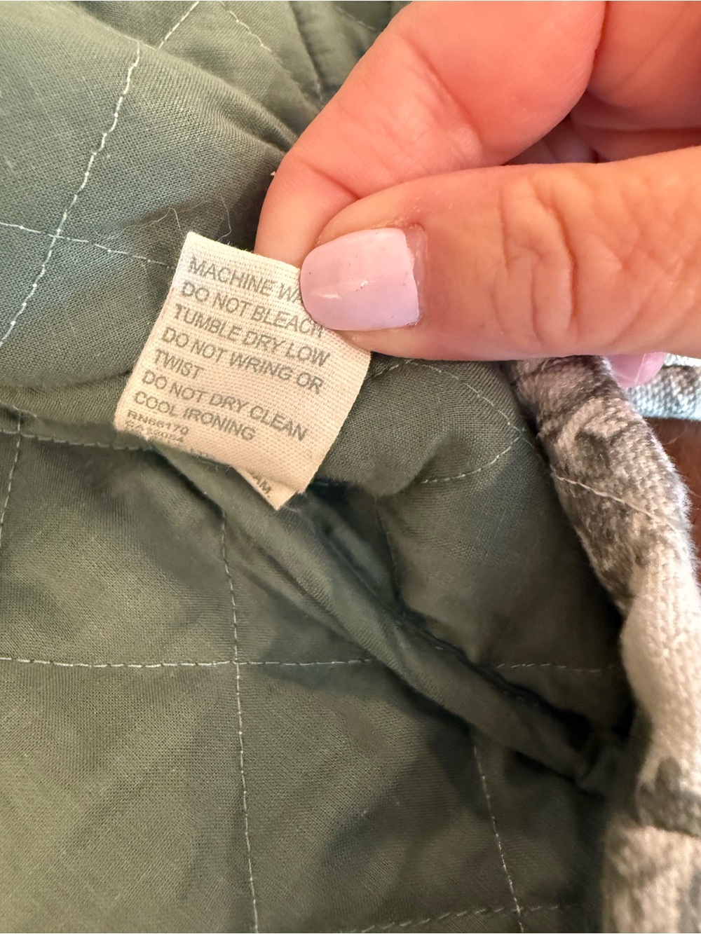 Anthropologie Quilted Toile Print Jacket with Green Trim - Picture 7 of 10